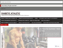 Tablet Screenshot of diabeticathletic.com